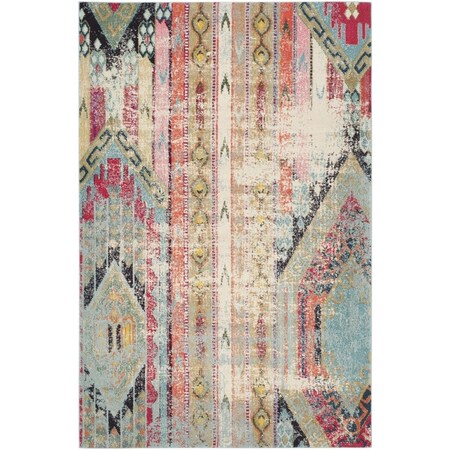 Flowers First 11 x 15 ft. Monaco Power Loomed Area Rug, Multi Color - Large Rectangle FL2115288